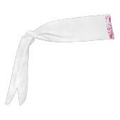 バイクもしくは自転車に乗る人チックピンクとホワイトヘッドバンド タイヘッドバンド (回転270)