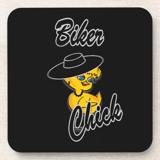 バイクもしくは自転車に乗る人チック#4 コースター (正面)