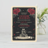 バイクもしくは自転車に乗る人ティルデスタロット結婚式招待状 招待状 (スタンド正面)