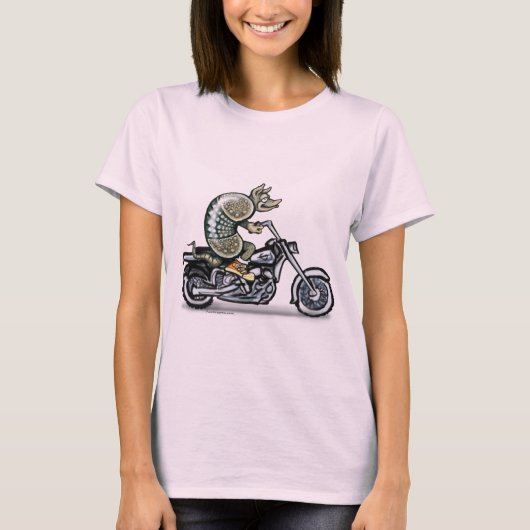 バイクもしくは自転車に乗る人ディロ Tシャツ (正面)