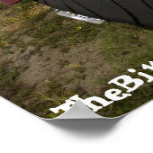 バイクもしくは自転車に乗る人バベポスターブルネットバイクもしくは自転車に乗る人バベ ポスター (角)