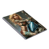 バイクもしくは自転車に乗る人バベ10 ノートブック (右側)