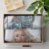 バイクもしくは自転車に乗る人バベ12 薄葉紙 (ギフト)