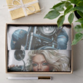 バイクもしくは自転車に乗る人バベ14 薄葉紙 (ギフト)