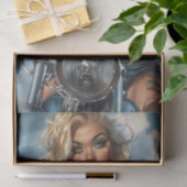 バイクもしくは自転車に乗る人バベ6 薄葉紙 (ギフト)