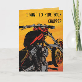 バイクもしくは自転車に乗る人バレンタインデー シーズンカード