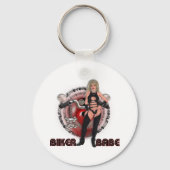 バイクもしくは自転車に乗る人バーベキーチェーン キーホルダー (正面)