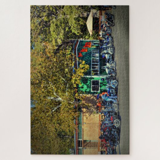 バイクもしくは自転車に乗る人バー ジグソーパズル (縦)