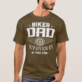 バイクもしくは自転車に乗る人パパはもしできる Tシャツ