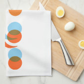 バイクもしくは自転車に乗る人フリーク キッチンタオル (四つ折り)