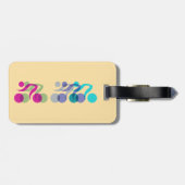 バイクもしくは自転車に乗る人フリーク ラゲッジタグ (裏面横)