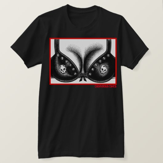 バイクもしくは自転車に乗る人ブラ Tシャツ (デザイン正面)