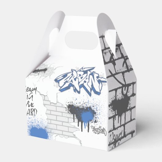 バイクもしくは自転車に乗る人ブルーバイク&グラフィティ フェイバーボックス (裏面サイド)