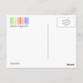 バイクもしくは自転車に乗る人ブーツ ポストカード (裏面)