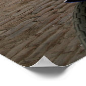 バイクもしくは自転車に乗る人ベポスター ポスター (角)