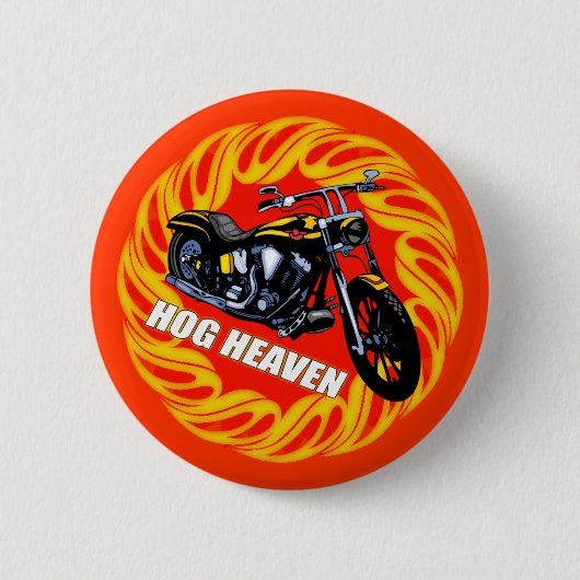 バイクもしくは自転車に乗る人ボタン 缶バッジ (正面)