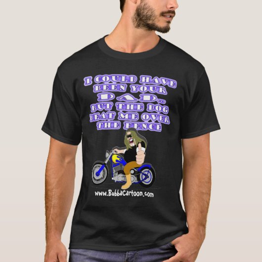 バイクもしくは自転車に乗る人マンガ/ババトーターズ/アラスカン Tシャツ (正面)