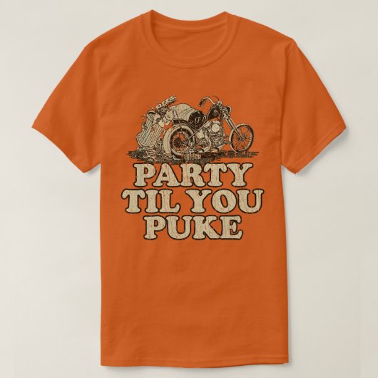 バイクもしくは自転車に乗る人ライフスタイルパーティーティルユープケ1973 Tシャツ (デザイン正面)