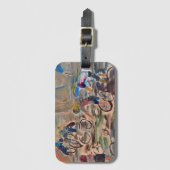 バイクもしくは自転車に乗る人ラゲッジタグ ラゲッジタグ (正面縦)