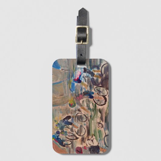 バイクもしくは自転車に乗る人ラゲッジタグ ラゲッジタグ (正面縦)