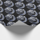 バイクもしくは自転車に乗る人兄弟 ラッピングペーパー (角)