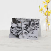 バイクもしくは自転車に乗る人向けSNOW COMPANITY CARDのバイク カード (黄色い花)