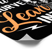 バイクもしくは自転車に乗る人引用文皮肉オートバイライダー ポスター (角)