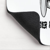 バイクもしくは自転車に乗る人心 マウスパッド (コーナー)