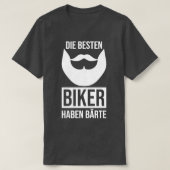 バイクもしくは自転車に乗る人最高のは三つあがっている Tシャツ (デザイン正面)