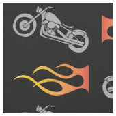 バイクもしくは自転車に乗る人炎 ファブリック (クローズアップ)