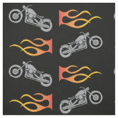 バイクもしくは自転車に乗る人炎 ファブリック (見本)