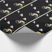 バイクもしくは自転車に乗る人熱狂するが闇に!自転車 ラッピングペーパー (角)