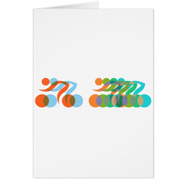 バイクもしくは自転車に乗る人狂 (正面)