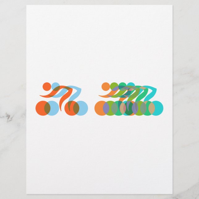 バイクもしくは自転車に乗る人狂 (正面)