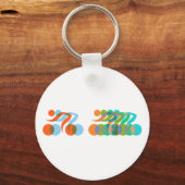 バイクもしくは自転車に乗る人狂 キーホルダー (正面)