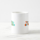 バイクもしくは自転車に乗る人狂 コーヒーマグカップ (中央)