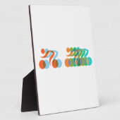 バイクもしくは自転車に乗る人狂 フォトプラーク (側面)