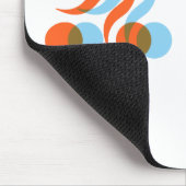 バイクもしくは自転車に乗る人狂 マウスパッド (コーナー)