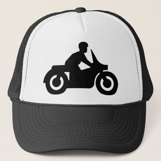 バイクもしくは自転車に乗る人男 キャップ (正面)