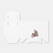 バイクもしくは自転車に乗る人結婚式の引き出物ボックス フェイバーボックス (折り畳みなし)