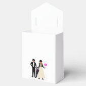 バイクもしくは自転車に乗る人結婚式の引き出物ボックス フェイバーボックス (オープン)