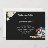 バイクもしくは自転車に乗る人結婚式招待状 招待状 (裏面)