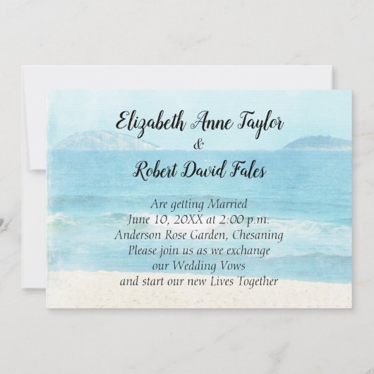 バイクもしくは自転車に乗る人結婚式招待状 招待状 (裏面)