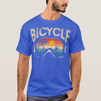 バイクもしくは自転車に乗る人自転車サイクリングサイクルライダーバイクリード174 Tシャツ
