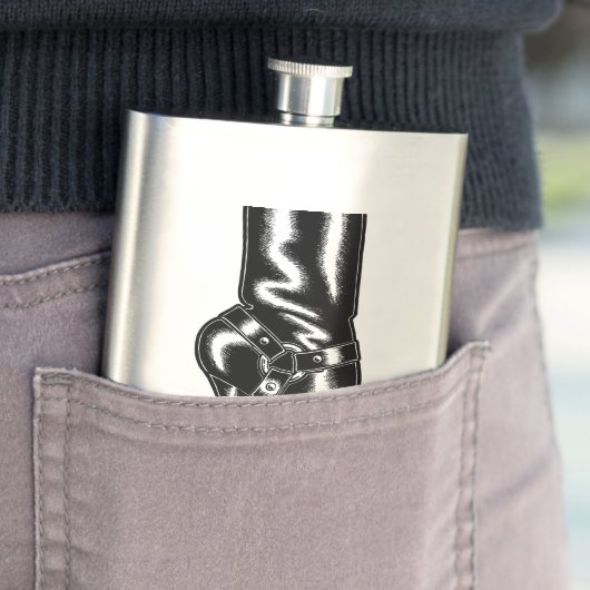 バイクもしくは自転車に乗る人起動 フラスク (インサイチュ)