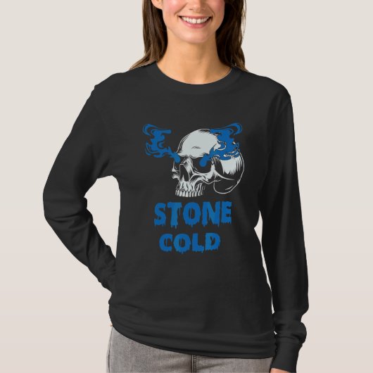 バイクもしくは自転車に乗る人骨格死神秘ボーン Tシャツ (正面)
