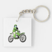 バイクもしくは自転車に乗る人3 キーホルダー (裏面)