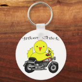 バイクもしくは自転車に乗る人 キーホルダー (正面)