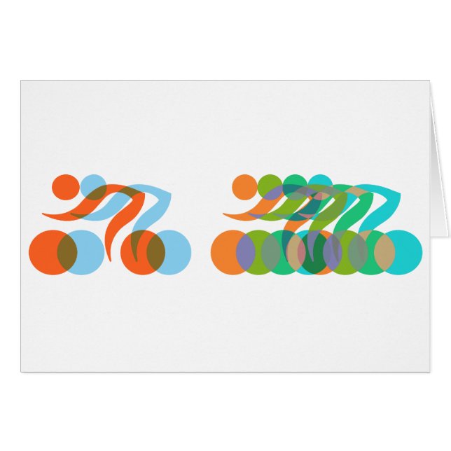 バイクもしくは自転車に乗る人、サイクラーフリークス (正面横)