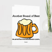 バイクもしくは自転車に乗る人、ハッピーバースデーバッチ カード (裏面)